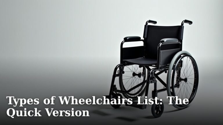 Types of Wheelchairs List: The Quick Version