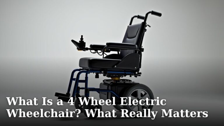 What Is a 4 Wheel Electric Wheelchair? What Really Matters