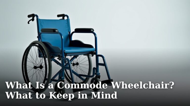 What Is a Commode Wheelchair? What to Keep in Mind