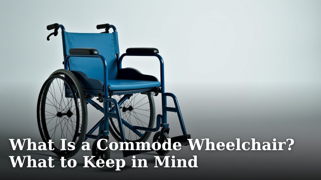 What Is a Commode Wheelchair? What to Keep in Mind