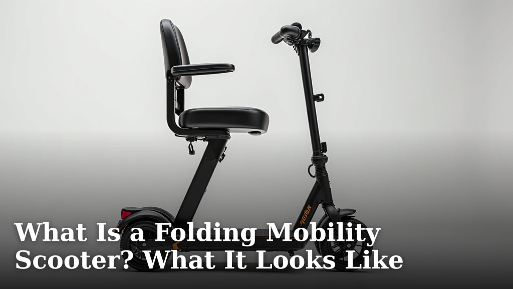 What Is a Folding Mobility Scooter? What It Looks Like