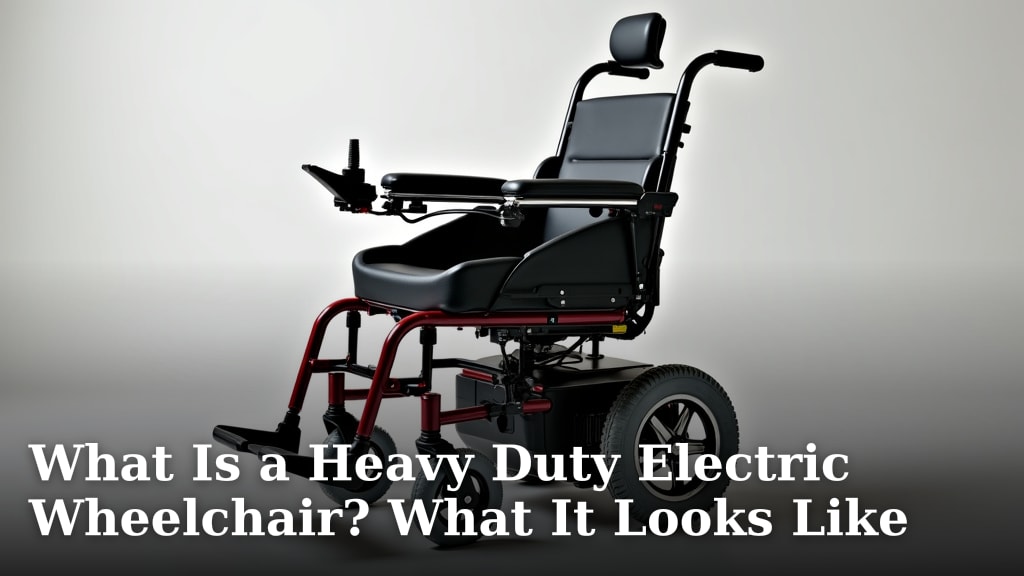 What Is a Heavy Duty Electric Wheelchair? What It Looks Like