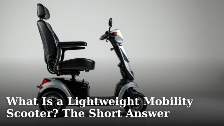 What Is a Lightweight Mobility Scooter? The Short Answer
