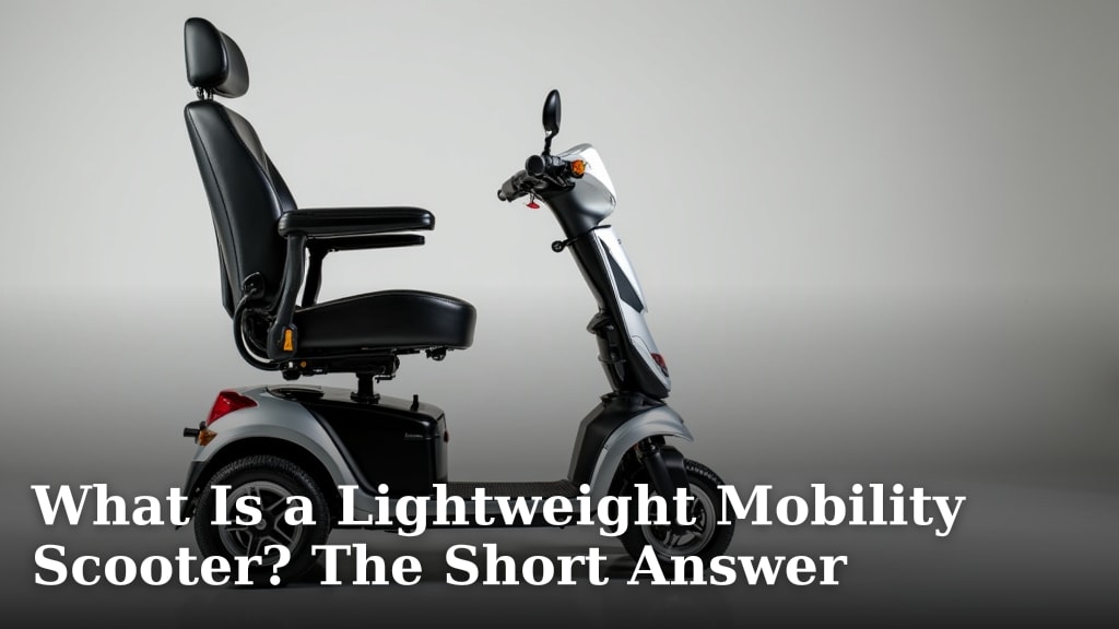 What Is a Lightweight Mobility Scooter? The Short Answer