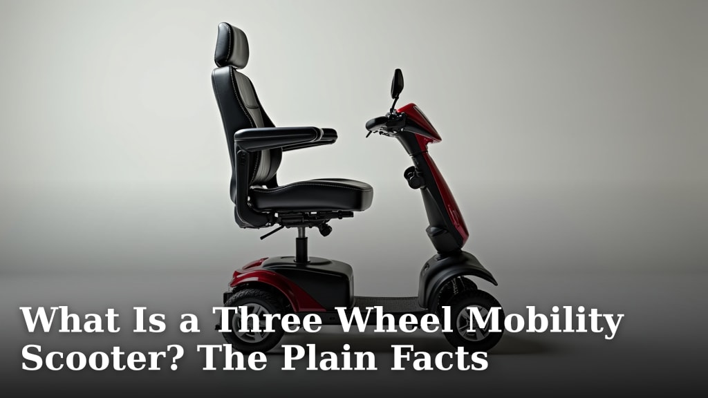 What Is a Three Wheel Mobility Scooter? The Plain Facts